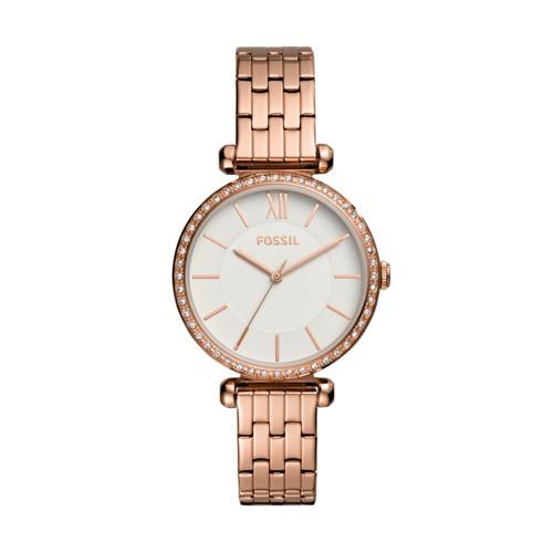 Fossil Tillie Three-hand Rose Gold-tone Stainless Steel Watch  Jewelry - Bq3497