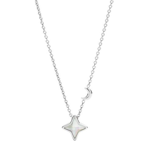 Fossil Star And Moon Glitz Necklace  Jewelry - Jf02792040