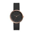 Fossil Essentialist Three-hand Black Leather Watch  Jewelry - Es4510