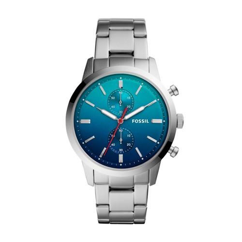Fossil Townsman 44mm Chronograph Stainless Steel Watch  Jewelry - Fs5434