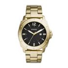 Fossil Privateer Sport Three-hand Date Gold-tone Stainless Steel Watch  Jewelry - Bq2321