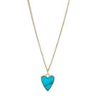 Fossil Heart Gold-tone Stainless Steel Necklace  Jewelry - Jf03166710