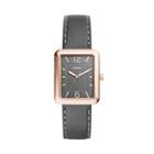 Fossil Atwater Three-hand Gray Leather Watch  Jewelry - Es4245
