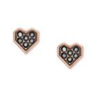 Fossil Glitz Heart Studs  Jewelry - Jf02555791