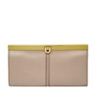 Fossil Kayla Frame Clutch  Wallet Light Taupe- Sl7825263