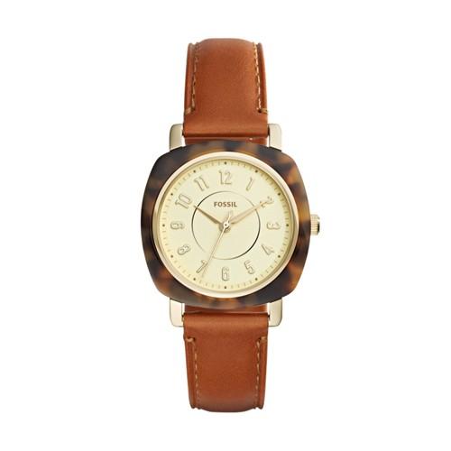 Fossil Idealist Three-hand Luggage Leather Watch  Jewelry - Es4281