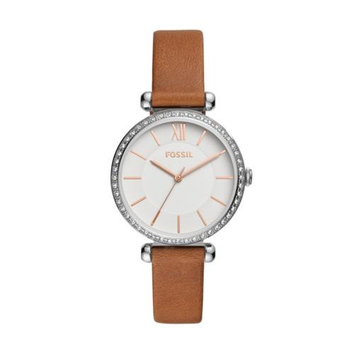 Fossil Tillie Three-hand Brown Leather Watch  Jewelry - Bq3499