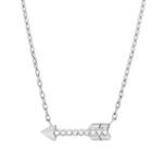 Fossil Arrow Stainless Steel Necklace  Jewelry Silver- Jof00489040