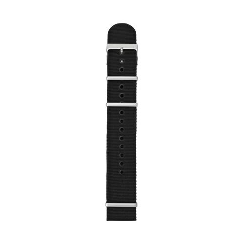 Fossil 22mm Black Polyester Watch Strap   - S221010