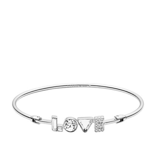 Fossil Love Stainless Steel Bangle  Jewelry - Jof00460040