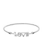 Fossil Love Stainless Steel Bangle  Jewelry - Jof00460040