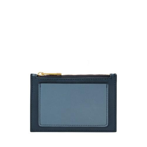 Fossil Shelby Zip Coin  Wallet Midnight Navy- Sl7765406