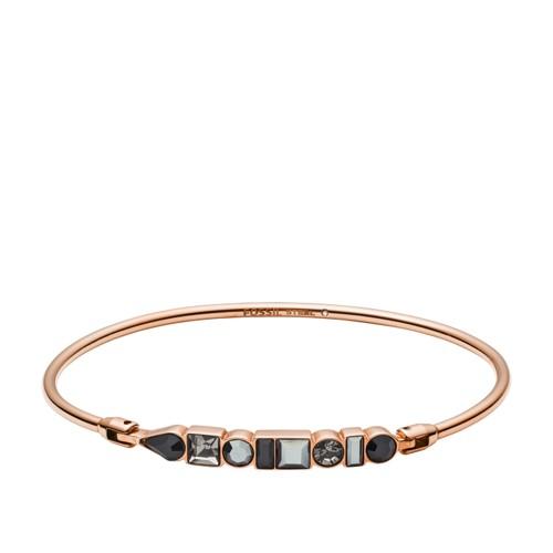 Fossil Heritage Shapes Rose Gold-tone Stainless Steel Bangle  Jewelry Rose Gold- Jof00483791