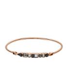 Fossil Heritage Shapes Rose Gold-tone Stainless Steel Bangle  Jewelry Rose Gold- Jof00483791