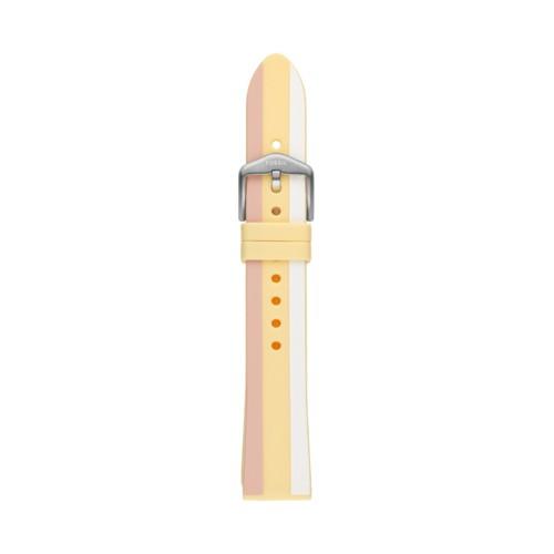 Fossil 18mm Sunny Day Stripe Silicone Strap   - S181420