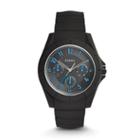 Fossil Poptastic Sport Multifunction Black Silicone Strap Fs5222 Black