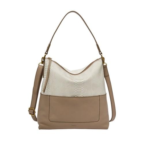 Fossil Amelia Hobo  Handbags Off White- Shb2088163