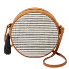 Fossil Mini Circle Bag  Handbags Black Stripe- Shb2103080