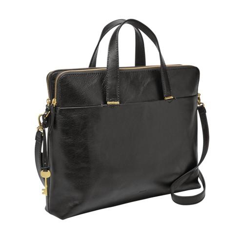 Fossil Bridgitte Laptop Bag  Handbag Black- Zb7583001