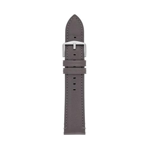 Fossil 22mm Gray Leather Watch Strap   - S221281