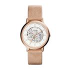 Fossil Vintage Muse Automatic Sand Leather Watch  Jewelry - Me3152