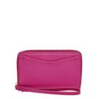 Fossil Caroline Rfid Smartphone Zip Around Wallet  Wallet Hot Pink- Sl7352694