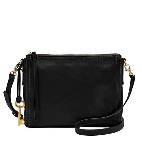 Fossil Emma Ew Crossbody  Handbag Black- Zb6842001