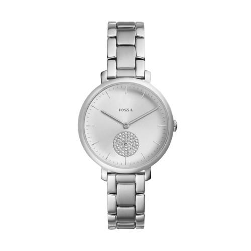 Fossil Jacqueline Three-hand Stainless Steel Watch  Jewelry - Es4437