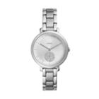 Fossil Jacqueline Three-hand Stainless Steel Watch  Jewelry - Es4437