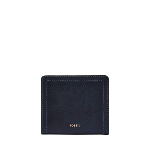 Fossil Logan Small Rfid Bifold  Wallet Midnight Navy- Sl7829406