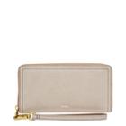 Fossil Logan Rfid Zip Around Clutch  Wallet Champagne- Sl7841699