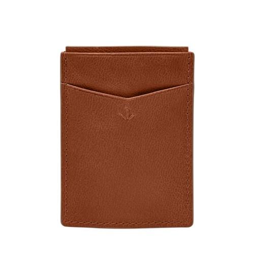 Fossil Ludlow Rfid Magnetic Front Pocket Wallet  Wallet Cognac- Sml1665222