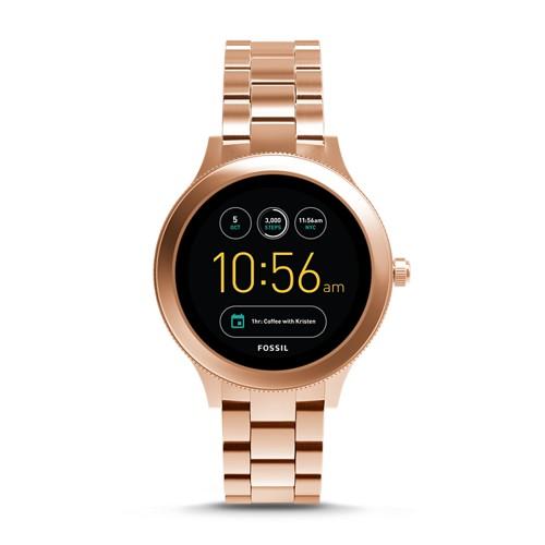 Fossil Refurbished Gen 3 Smartwatch - Q Venture Rose Gold-tone Stainless Steel  Jewelry - Ftw6000j