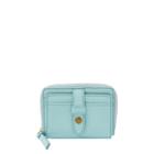 Fossil Fiona Zip Coin  Wallet Aqua Sky- Sl7702375