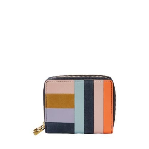 Fossil Rfid Mini Multifunction  Wallet Bright Patchwork- Sl7869184