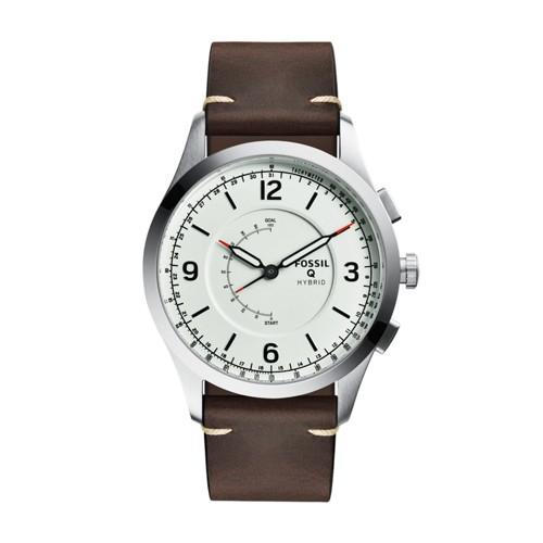 Fossil Hybrid Smartwatch - Q Activist Brown Leather  Jewelry - Ftw1204