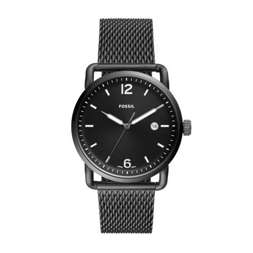 Fossil The Commuter Three-hand Date Smoke Stainless Steel Watch  Jewelry - Fs5419