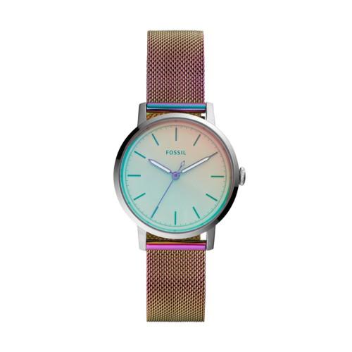 Fossil Neely Three-hand Iridescent Stainless Steel Watch  Jewelry - Es4466