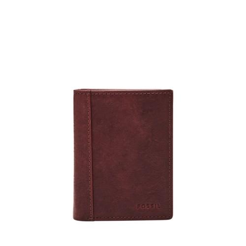 Fossil Neel Trifold  Wallet Black Cherry- Ml3869014