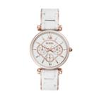 Fossil Carlie Multifunction Rose Gold-tone Stainless Steel Watch  Jewelry - Es4606