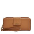 Fossil Madison Zip Clutch  Wallet Saddle- Swl1575216