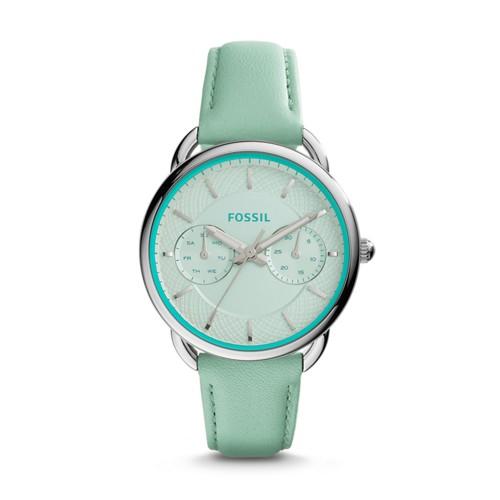 Fossil Tailor Multifunction Sea Glass Leather Watch Es3951 White