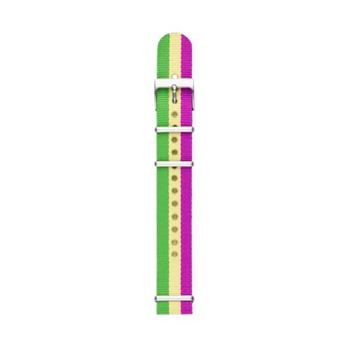 Fossil Polyester 18mm Watch Strap - Striped   - S181120