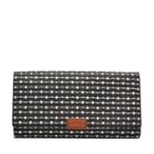 Fossil Emma Rfid Flap Clutch  Wallet Black/cream- Sl7201080