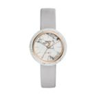 Fossil Camille Three-hand Mineral Gray Leather Watch  Jewelry - Es4381