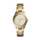 Fossil Adalyn Three-hand Gold-tone Stainless Steel Watch  Jewelry - Bq3375
