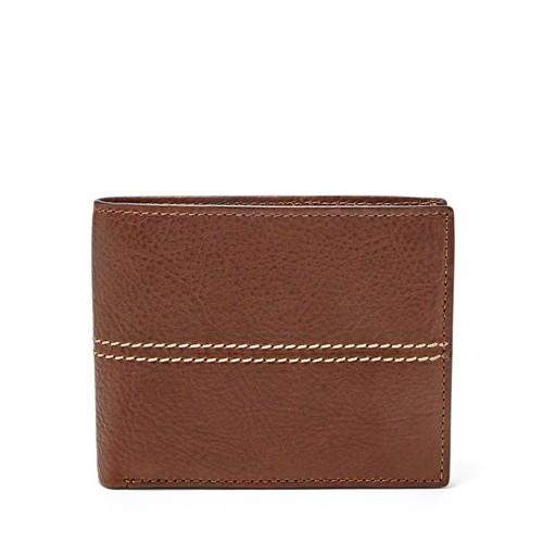 Fossil Turk Rfid-blocking Large Coin Pocket Bifold Ml3773200 Wallet
