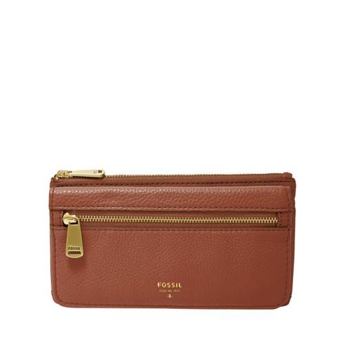 Fossil Preston Flap Clutch  Wallet Brown- Sl5031200