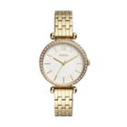 Fossil Tillie Three-hand Gold-tone Stainless Steel Watch  Jewelry - Bq3498