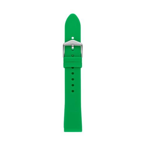 Fossil 18mm Emerald Silicone Strap   - S181405